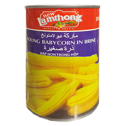 Lamthong Young Baby Corn In Brine 425g