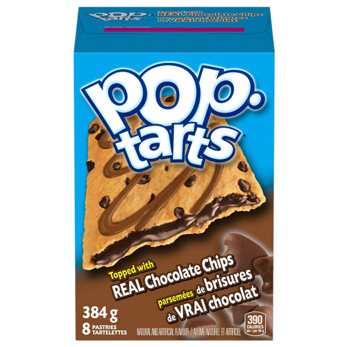 Kellogg's Pop-Tarts Topped with Chocolate Chip Drizzle Breakfast Toaster 384g