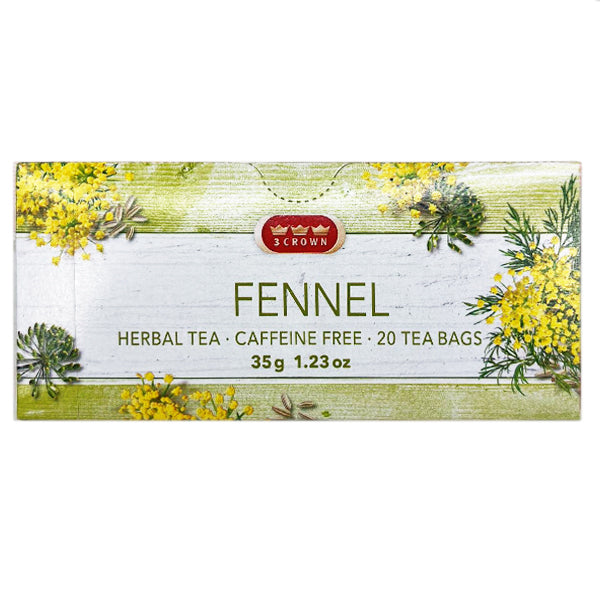 3 Crown Fennel Herbal Tea 20 Tea Bags