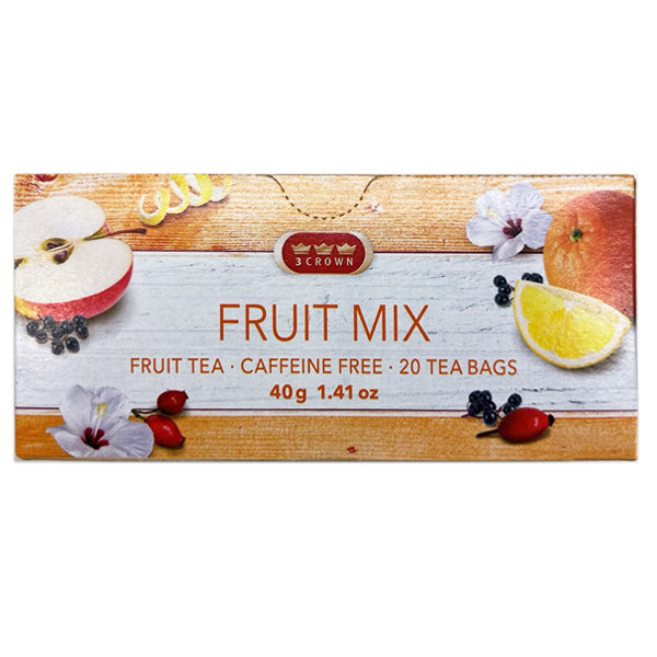 3 Crown Fruit Mix Tea Caffeine Free 20 Tea Bags