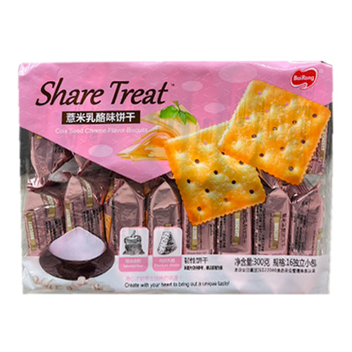 Bairong Share Treat Coix Seed Cheese Biscuit 300g