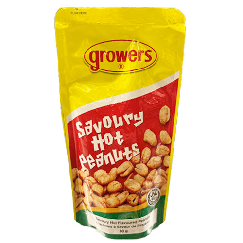 Growers Savoury Hot Peanuts 80g