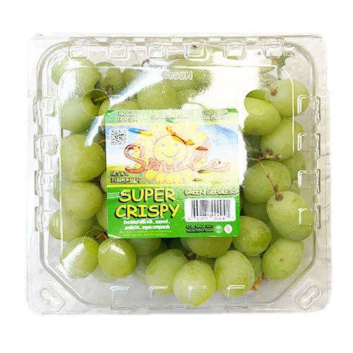 Super Crispy Green Seedless Grapes 3lb