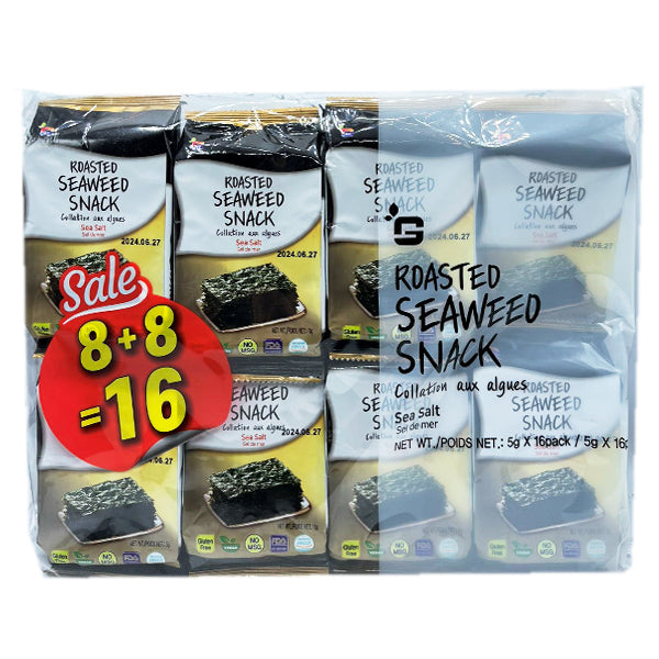 SG Roasted Seaweed Snack 5g*16 Pack