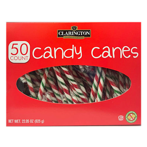 Clarington Candy Canes 50 Count-Made in Canada