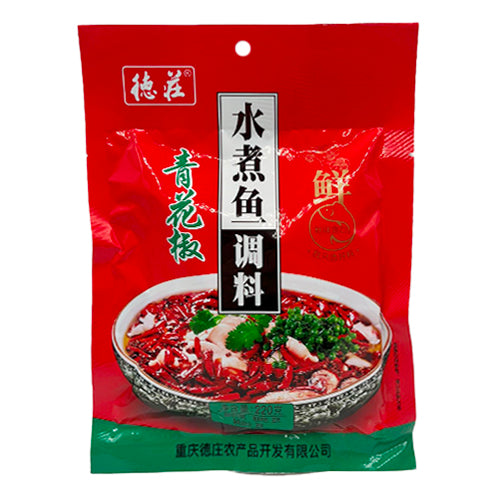 DZ Spicy Seasoning for Preparation of Boiled Fish-Green Pepper Flavour 220g