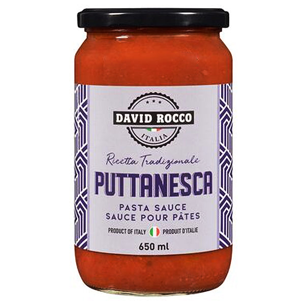 David Rocco Pasta Sauce Puttanesca 650ml