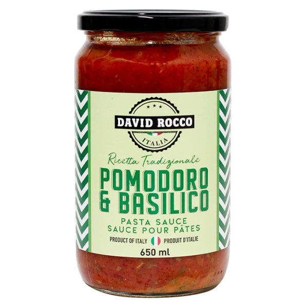 David Rocco Tomato and Basil Pasta Sauce 650ml