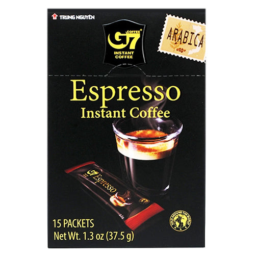 G7 Espresso Instant Coffee Arabica Flavor 15 Packets