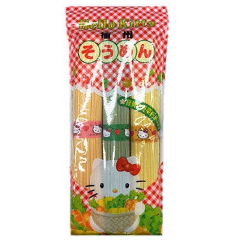 Hello Kitty Somen with Green and Yellow Vegetables 300g