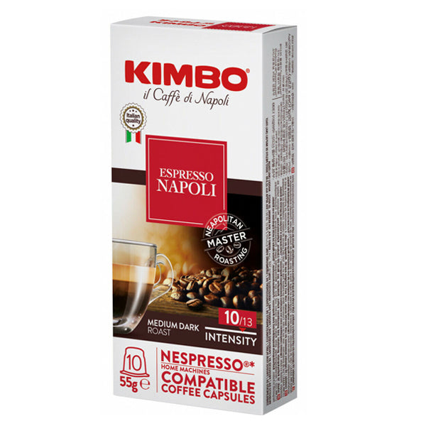 Kimbo Espresso Medium Dark Roast Nespresso Coffee 10pcs