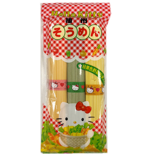 Hello Kitty Somen with Green and Yellow Vegetables 3X100g