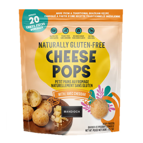 Mandioca Cheese Pops with Avec Cheddar 360g