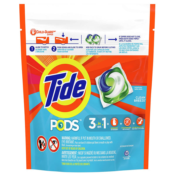 Tide PODS Tide Clean Breeze Scent Laundry Detergent 16 Pacs