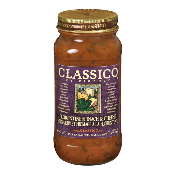 Classico Florentine Spinach & Cheese Pasta Sauce 650ml