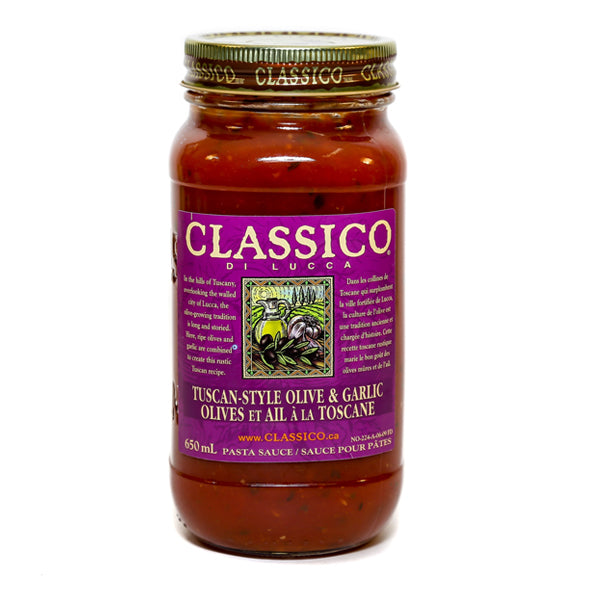 Classico Tuscan-Style Olive & Garlic Pasta Sauce 650ml
