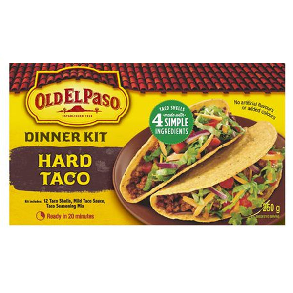 OLD EL PASO Dinner Kit Hard Taco 250g