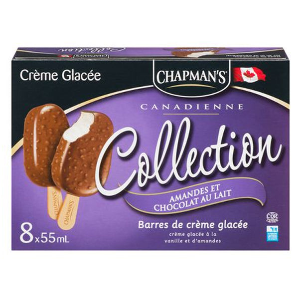 Chapman's Ice Cream Collection Almonds & Milk Chocolate 55ml*8