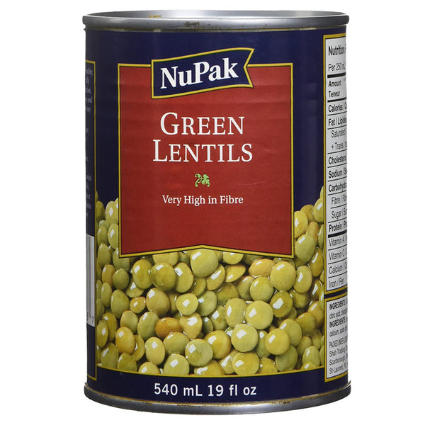 NUPAK Green Lentils 540ml