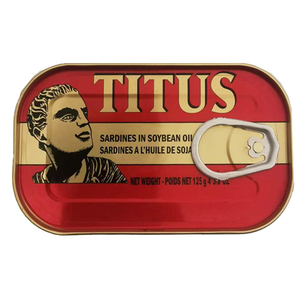 Titus Sardines in Soybean Oil 125g