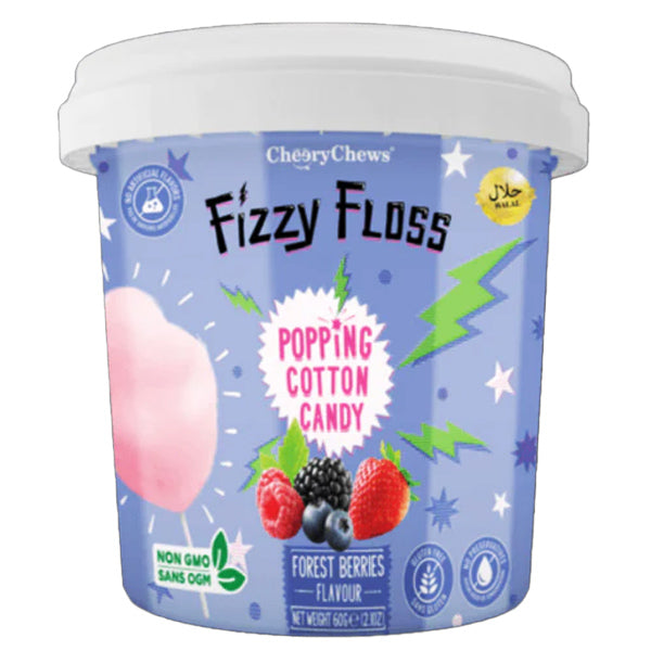 Fizzy Floss Popping Cotton Candy Forest Berries 60g