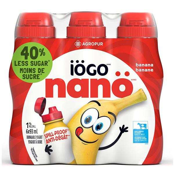 Iogo Nano Drinkable Yogurt Banana 6x93ml