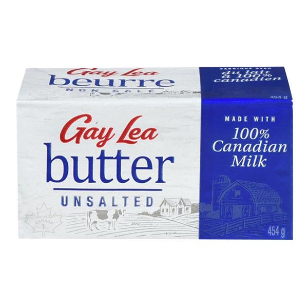 Gay Lea Unsalted Butter 454g