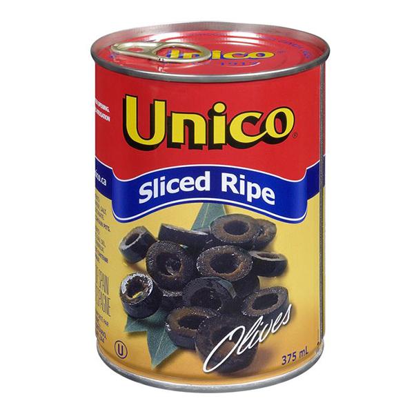 Unico Sliced Ripe Olives 375ml