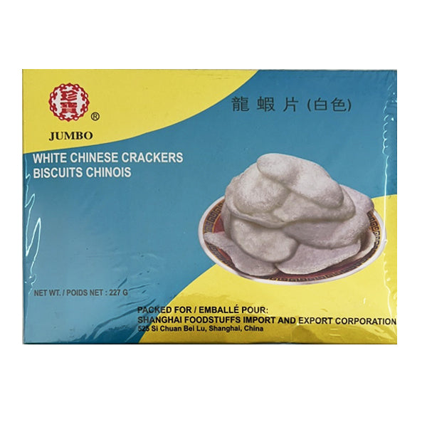 Jumbo White Chinese Crackers Biscuits Chinos 227g