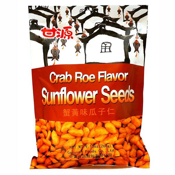 Gan Yuan Crab Roe Flavor Sunflower Seeds 260g