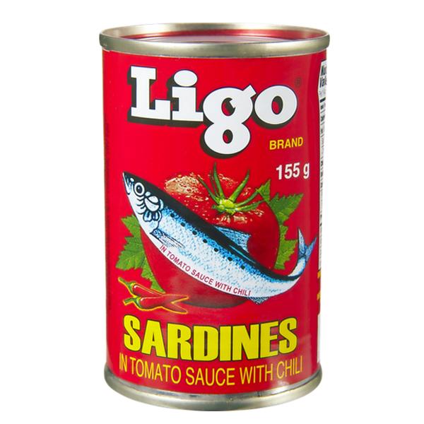 Ligo Sardines In Tomato Sauce With Chili 155g