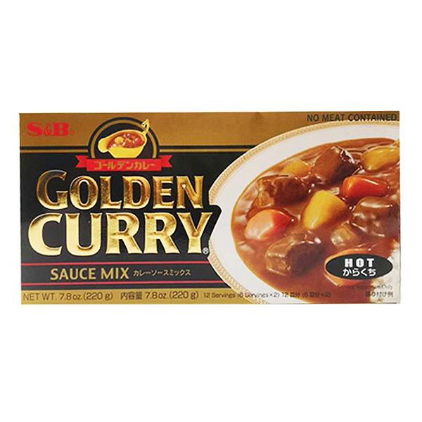 S&B Golden Curry Sauce Mix-Hot 200g