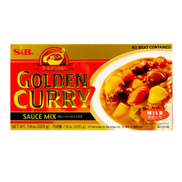 S&B Golden Curry Sauce Mix-Mild 220g