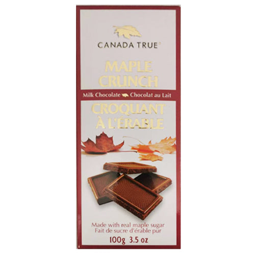 Canada True Maple Crunch Milk Chocolate 100g