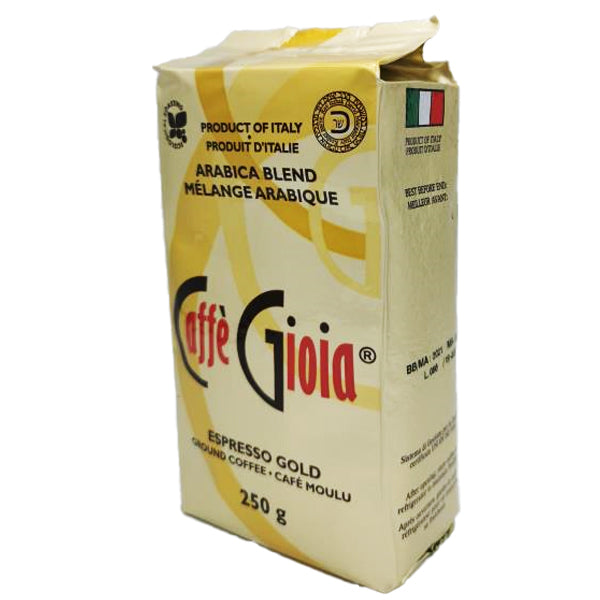 Caffe Gioia Espresso Gold Vacuum Packed Ground Coffee 250g