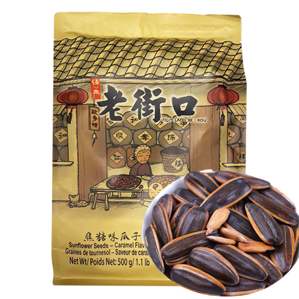 LJK Laojiekou Sunflower Seeds-Caramel Flavor  500g