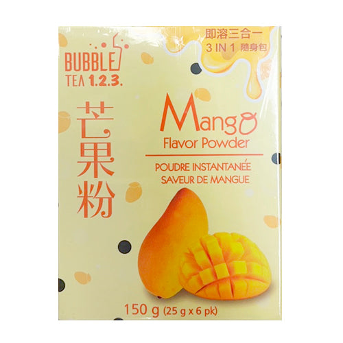 BUBBLE TEA 1.2.3 Mango Flavor Powder 150g