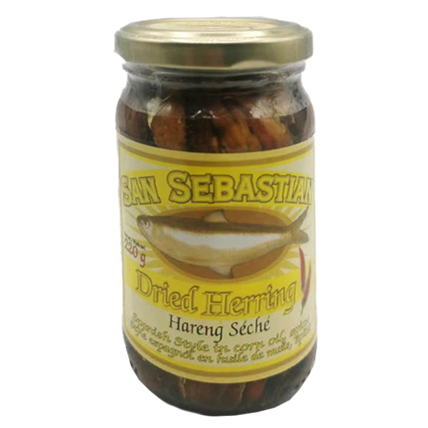 San Sebastian Spanish Dried Herring In Corn Oil 220g