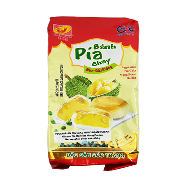 Pia Vegetarian Pan Cake Mung Bean & Durian 400g