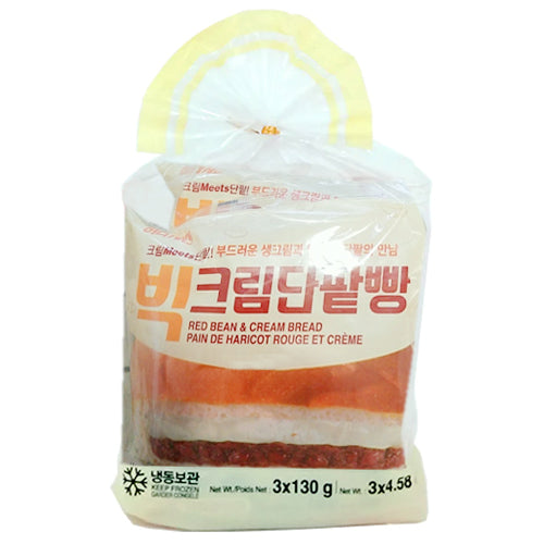 Korean Red Bean & Cream Bread 3 X 130g